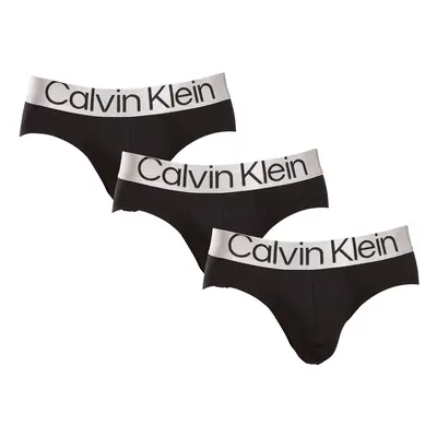 3PACK pánské slipy Calvin Klein černé (NB3129A-7V1)