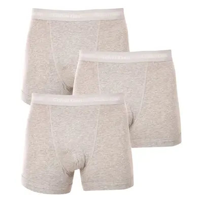 3PACK pánské boxerky Calvin Klein šedé (U2662G-080)