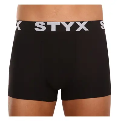 Pánské boxerky Styx sportovní guma černé (G960)