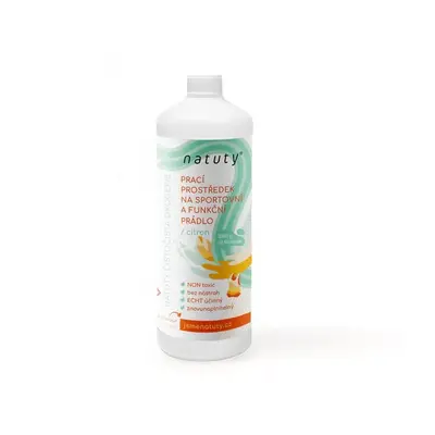 Prací gel Natuty na sportovní a funkční prádlo s vůní citronu 1000 ml (NAT002)