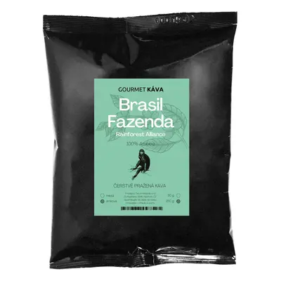 Brazílie Fazenda Rainforest, kávová zrna arabica