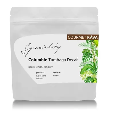 GourmetKáva Specialty - Columbia Tumbaga DECAF bezkofeinová 250g