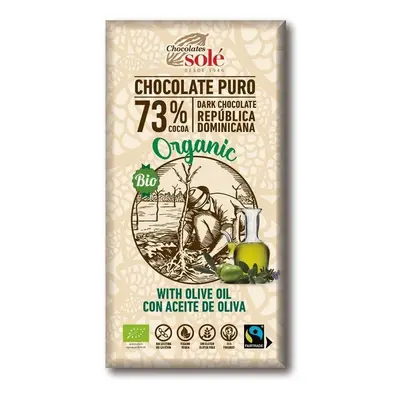 Chocolates Solé - 73% bio čokoláda s olivovým olejem