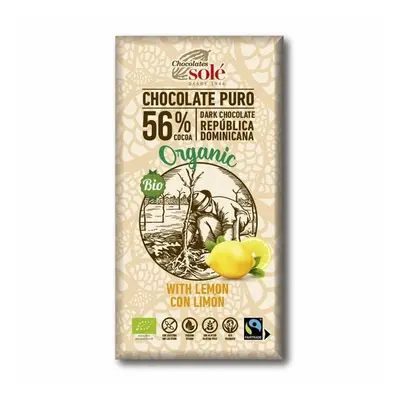 Chocolates Solé - 56% bio čokoláda s citrónem