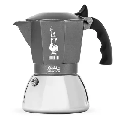 Moka konvice Bialetti Brikka Induction šedá