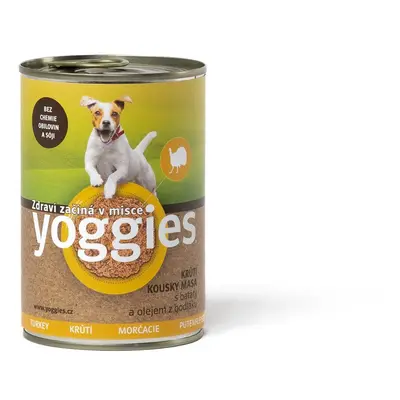 Yoggies krůtí konzerva s batáty a bodlákovým olejem 400g