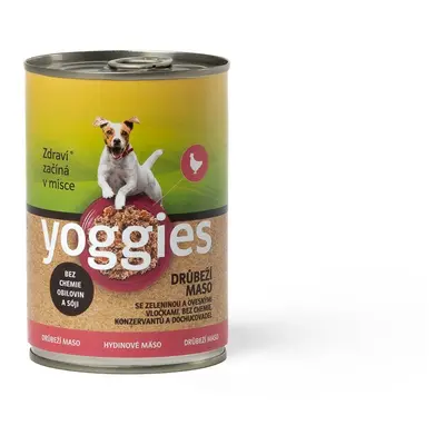 Yoggies drůbeží konzerva se zeleninou a ovesnými vločkami 400g