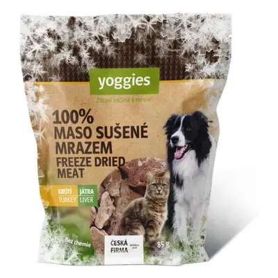 Yoggies Mrazem sušená krůtí játra (lyofilizovaná) 85g