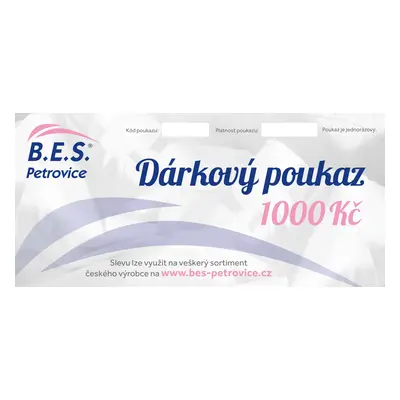 Dárkový poukaz v hodnotě - 1000 Kč