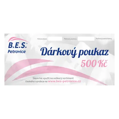 Dárkový poukaz v hodnotě - 500 Kč