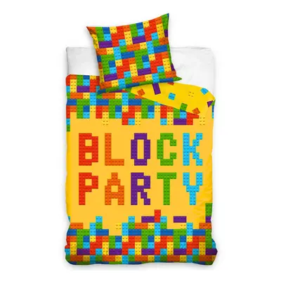 Povlečení bavlněné 140x200 +70x90 - Stavebnice Block Party