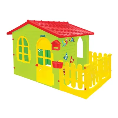 Dětský domeček Mochtoys Garden House s plotem