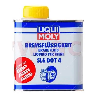 LIQUI MOLY Bremsflüssigkeit SL 6 DOT4 - brzdová kapalina SL6 DOT4, čirá