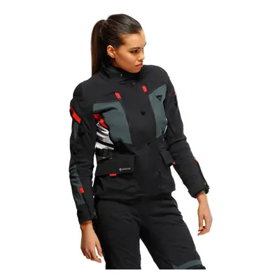 DAINESE CARVE MASTER 3 LADY GORE-TEX dámská moto bunda černá/červená