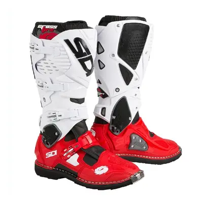 SIDI CROSSFIRE 3 off-road moto boty červená/bílá