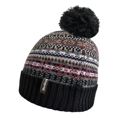 DexShell Beanie Fair Isle, nepromokavá čepice černá/modrá