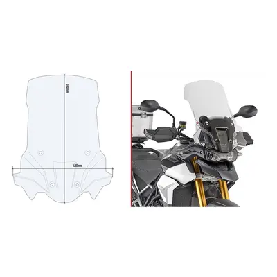 KAPPA KD6418ST čiré plexi TRIUMPH Tiger 900 Rally (20-21) čirá