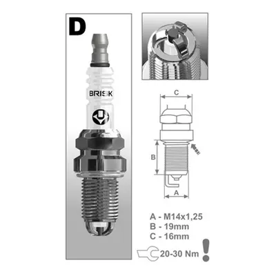 BRISK zapalovací svíčka DR14TC řada Extra uni