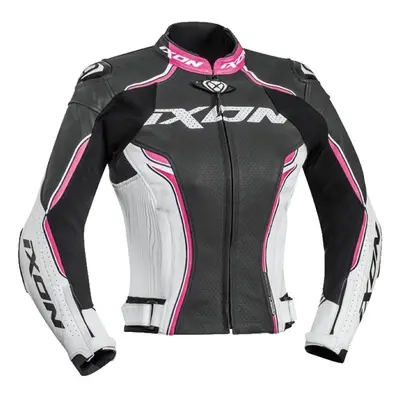 IXON VORTEX LADY JKT 1019 dámská kožená moto bunda růžová