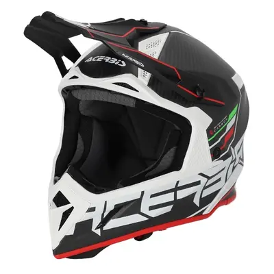 ACERBIS přilba STEEL CARBON 22-06 černá/červená černá/červená