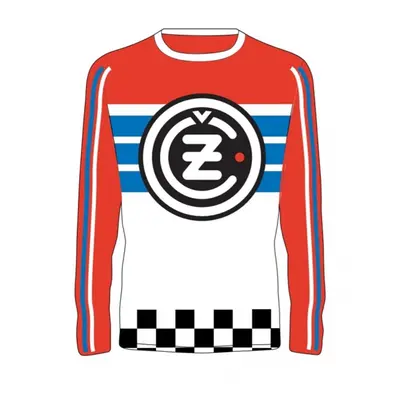 ČZ LOGO Race 19105 dres bílá/červená/modrá