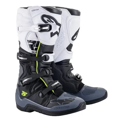 ALPINESTARS TECH 5 2021 boty (černá/šedá/bílá/žlutá fluo) černá/bílá/žlutá