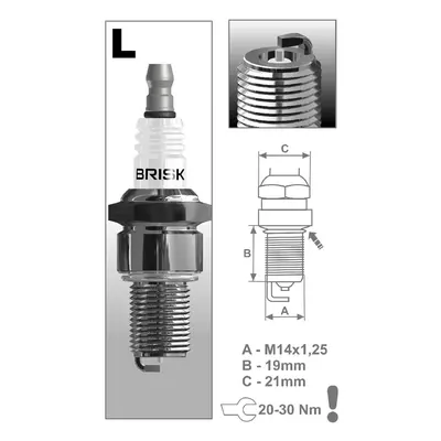 zapalovací svíčka BRISK LR14S uni