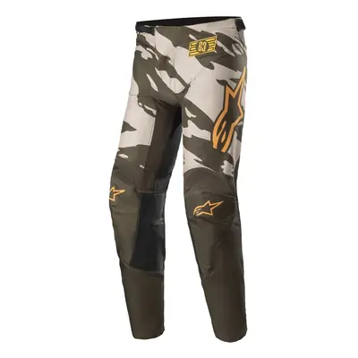 ALPINESTARS RACER TACTICAL kalhoty písková/zelená/oranžová