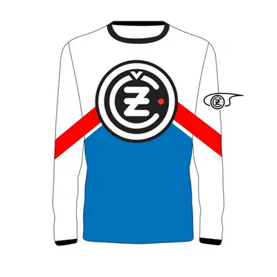 ČZ LOGO Retro 19108 dres bílá/červená/modrá