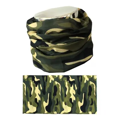 MTHDR Nákrčník Scarf Green Camo zelená