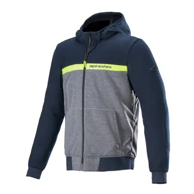 ALPINESTARS CHROME STREET HOODIE bunda modrá/šedá/žlutá