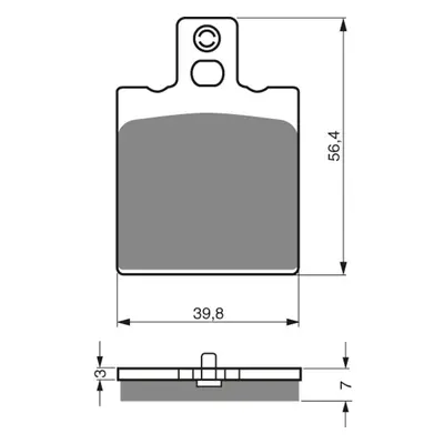 GOLDFREN 038 S3 brzdové destičky uni