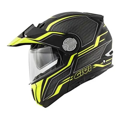 GIVI X.33 CANYON LAYERS LYBY žlutá výklopná enduro přilba černá/žlutá