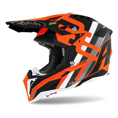 AIROH AVIATOR 3.0 RAINBOW AV3R32 off-road moto helma oranžová