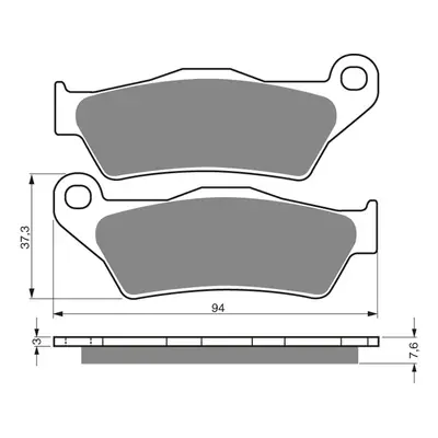 GOLDFREN 031 S3 brzdové destičky uni