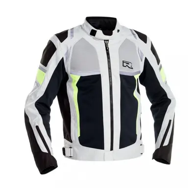 RICHA AIRSTORM WP Moto bunda šedo/fluo žlutá černá/bílá/šedá