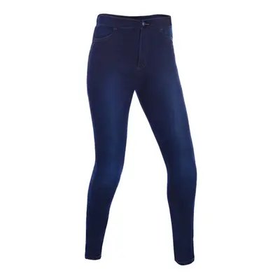 OXFORD JEGGINGS ZKRÁCENÉ kalhoty dámské legíny s Kevlar® podšívkou modrá indigo modrá