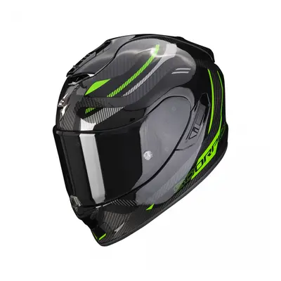 SCORPION EXO-1400 EVO CARBON AIR KYDRA moto přilba černá/zelená