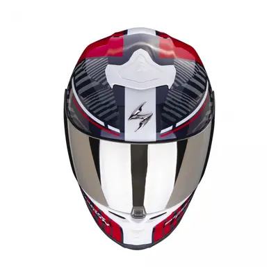 SCORPION EXO-R1 EVO AIR VICTORY moto přilba červená/modrá/žlutá