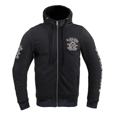 W-TEC Black Heart Kustom Kulture Hoodie s aramidem Pánská mikina černá