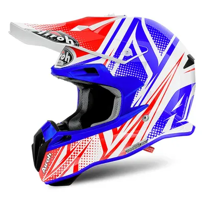 AIROH Terminator 2.1 Cleft T2SCL38 motocross helma modrá/červená