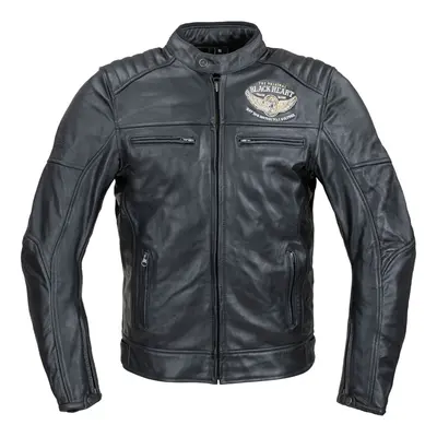 W-TEC Black Heart Wings Leather Jacket Pánská kožená bunda černá