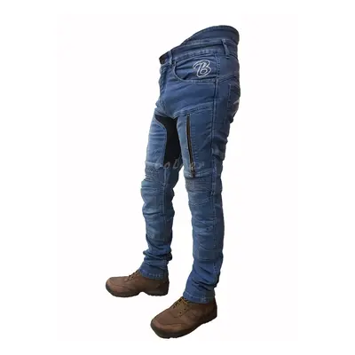 BOLDER 1725 Kalhoty Kevlar jeans stretch modrá modrá