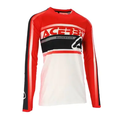 ACERBIS dres MX LINEAR LUGO bílá/červená bílá/červená