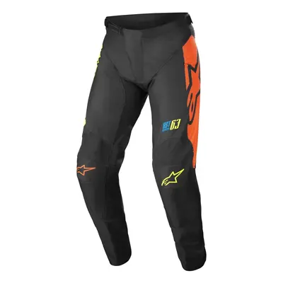 ALPINESTARS RACER COMPASS kalhoty dětské černá/žlutá/oranžová