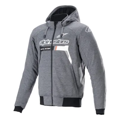 ALPINESTARS CHROME IGNITION HOODIE bunda šedá/bílá/černá