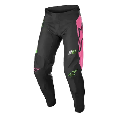 ALPINESTARS RACER COMPASS kalhoty dětské černá/zelená/růžová