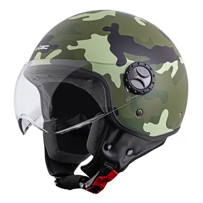 W-TEC FS-701C Camo Helma na skútr maskáčová