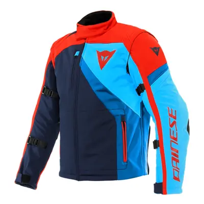 DAINESE RANCH TEX black-iris/red/light blue moto bunda černá/červená/modrá