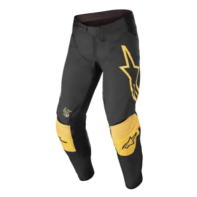 ALPINESTARS TECHSTAR QUADRO kalhoty černá/žlutá/oranžová